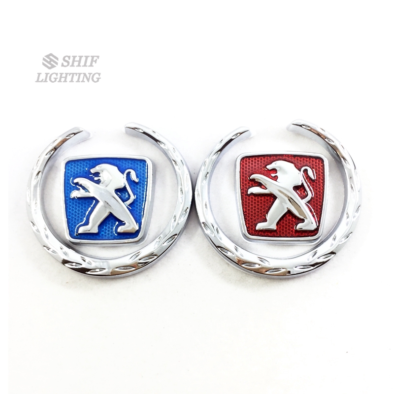 Miếng dán kim loại trang trí xe hơi hình logo PEUGEOT