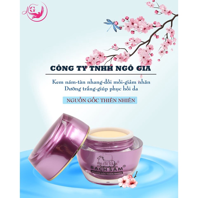 Kem Nám, Tàn nhang, Đồi mồi, Dưỡng trắng, Phục hồi da K16 BẠCH SÂM - 40g
