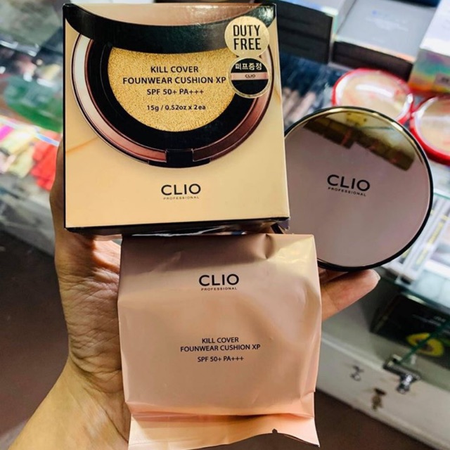 PHẤN NƯỚC CLIO KILL COVER FOUNWEAR CUSHION XP SPF 50+PA+++  dành cho da hh dầu, dầu che phủ tốt