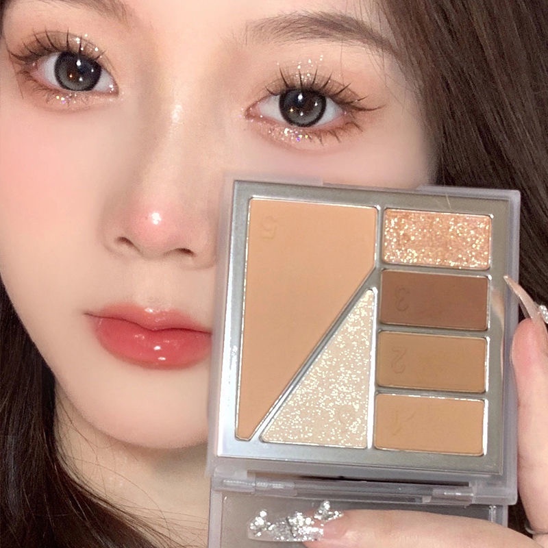 Bảng Phấn Mắt CALLCALL LING 6 Màu Sắc Hiệu Ứng Lì/ Ánh Nhũ Lên Màu Cực Chuẩn