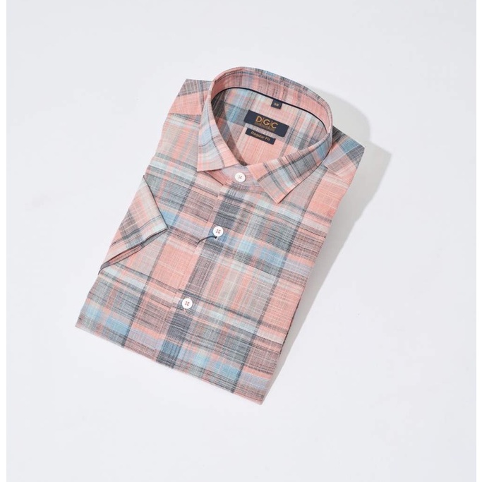 Áo sơ mi Nam ngắn tay kẻ sọc Regular Fit DGCs SASNCB35MS