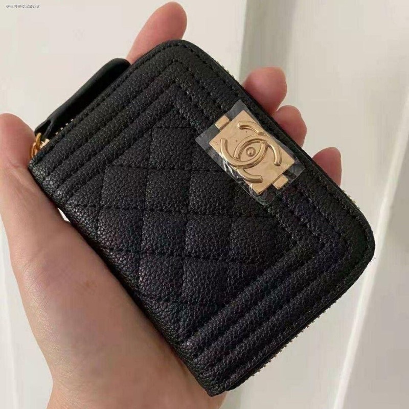 Chanel wallet caviar gift from brand for members ví gift chanel caviar