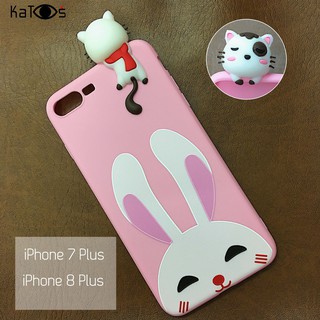 Ốp lưng gắn thú cute iPhone 7 Plus/ 8 Plus