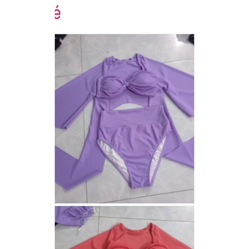 [ Hình Thật ] Set 3 món đồ bơi đi biển Hồ Hà cao cấp