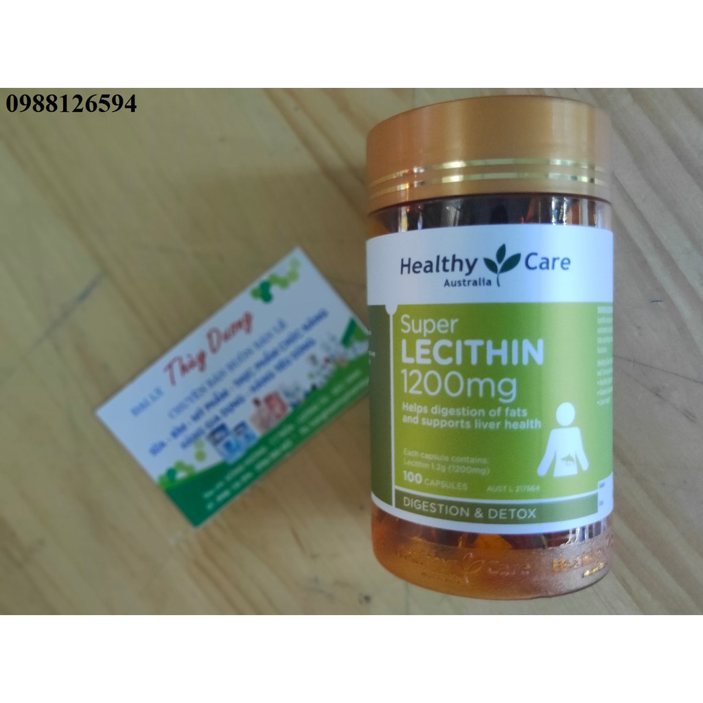 (Hàng Chính Hãng) Mầm đậu nành Healthy Care Super Lecithin 100 viên của Úc Mẫu mới