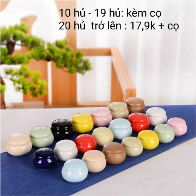 Hủ gốm/ sứ đựng son cổ trang 10g