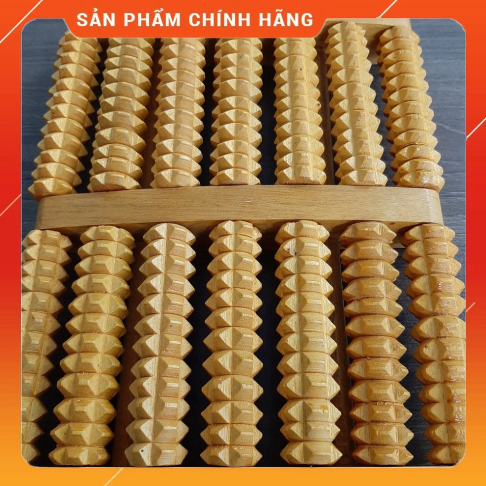 Bàn lăn chân gỗ , bàn mát xa tay , chân 7 hàng bấm huyệt thư giãn cao cấp