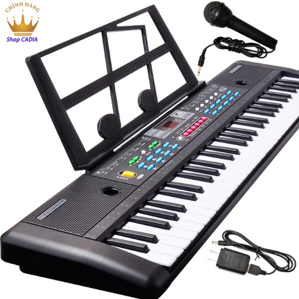 [CÓ SẴN] Đàn Piano Điện Tử Keyboard 61 Phím Kèm Mic - Đàn Organ Đàn Điện Tử Cho Bé Luyện Tập - Nhiều bài hát, chức năng