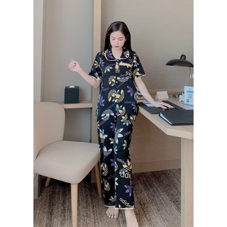 [ĐỒ BỘ PIJAMA LỤA MANGO] Đồ bộ mặc ở nhà tay ngắn [video+ hình ảnh shop tự quay]