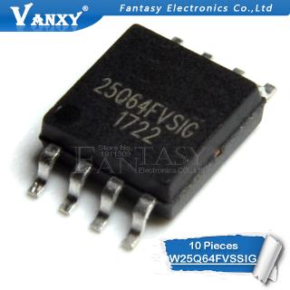 Set 10 Linh Kiện Điện Tử W25Q64Fvssig W25Q64BVSIG Sop8 W25Q64 Sop 25q64fvssig W25Q64Fvsig Smd 25q64fvsig Sop-8