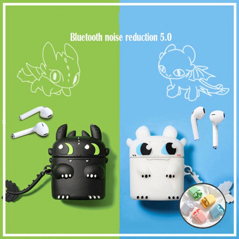 Tai nghe Bluetooth không dây Inpods i12 TWS điều khiển cảm biến âm thanh HIFI cho Android iOS，Vỏ bảo vệ bao đựng tai nghe bluetooth