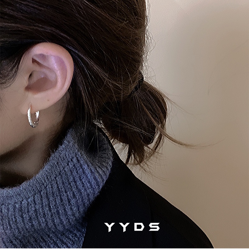 Khuyên Tai Kim Loại Đính Đá Thời Trang Mới Cho Nữ