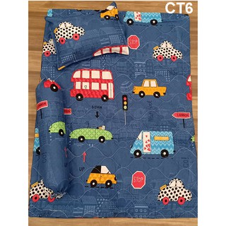 Bộ chăn gối cho bé đi học mầm non có ruột gối 0-5 tuổi