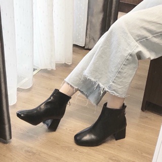 Boot da đầu mùa gót 5p khoá sau