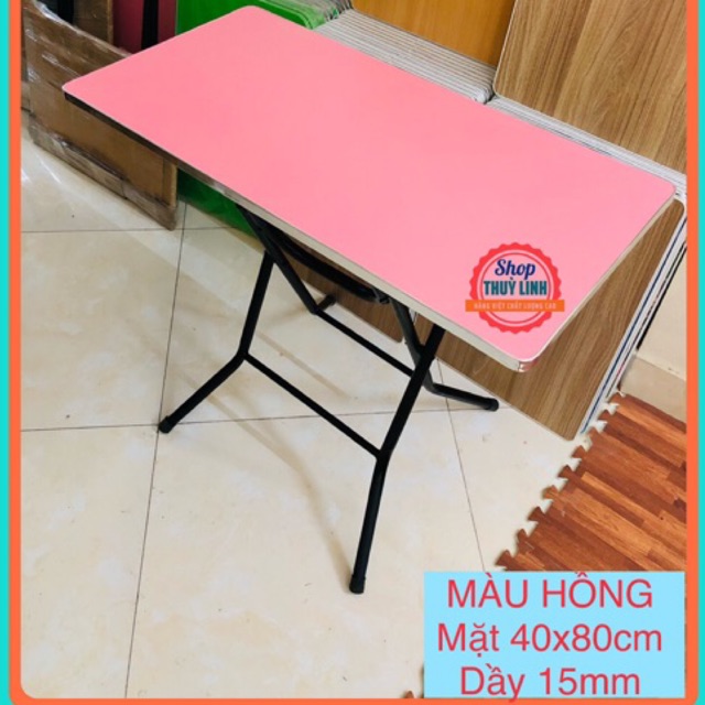 Bàn gấp chân cao. 40x80x75 dầy 15mm sơn tĩnh điện siêu bền | BigBuy360 - bigbuy360.vn