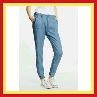 [Big size] Quần jogger jean giấy nữ xuất khẩu chính hãng Bonny