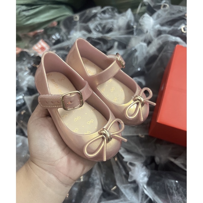 Giày nơ chuẩn hãng MINI DD siêu xinh cho bé gái