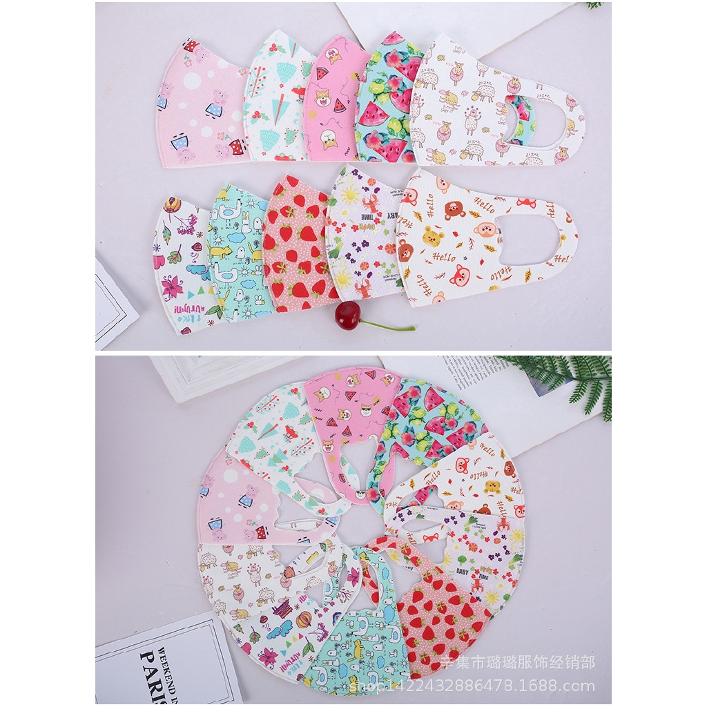 Khẩu trang vải cotton có thể giặt sạch dành cho trẻ em | BigBuy360 - bigbuy360.vn