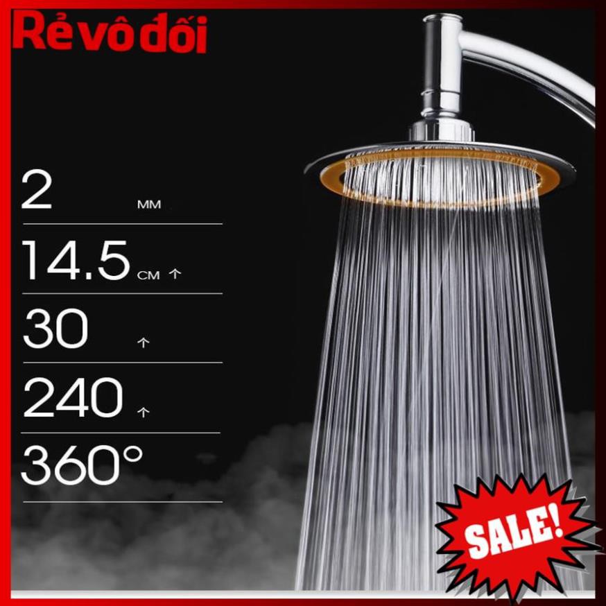 Vòi sen tăng áp INOX 304 LK2020, vòi sen tăng áp bát lớn kiểu dáng sang trọng, tăng áp lực nước 300%, vật liệu inox siêu