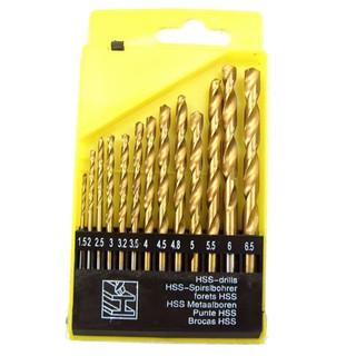 Bộ 13 mũi khoan thép HSS 1,5cm - 6,5cm