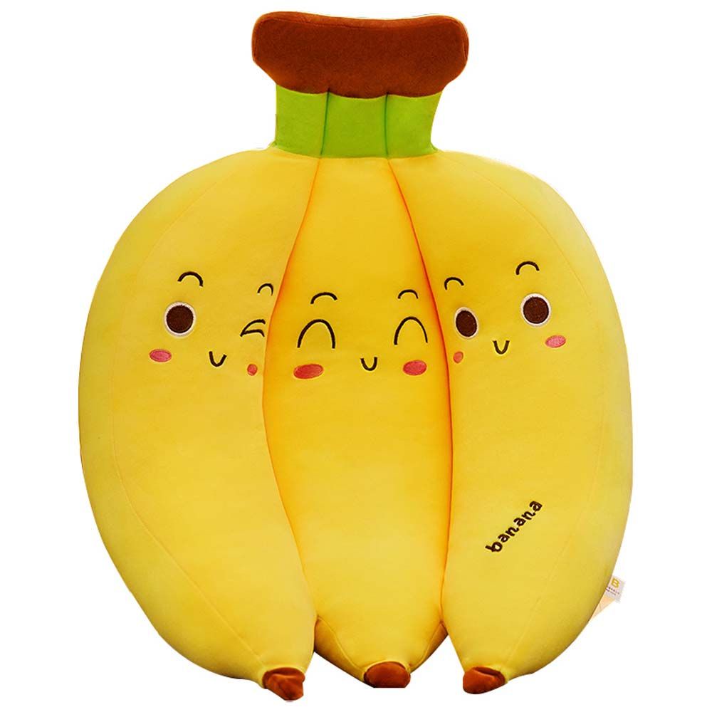Đồ chơi nhồi bông mềm mại hình quả chuối nhiều màu 35cm