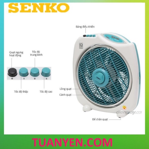 Quạt Hộp B3 SENKO BD1012 (ngã tự động tắt) BH 2 Năm