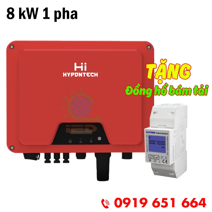Biến tần hòa lưới bám tải HYPONTECH 8kw 1 pha HPS-8000  - biến tần inverter on grid