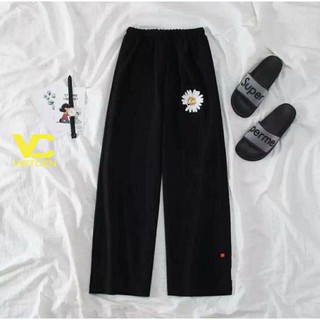 Quần Ống Rộng Dáng Suông Hoa Cúc Unisex Nam Nữ Hot Trend - VIETCEN