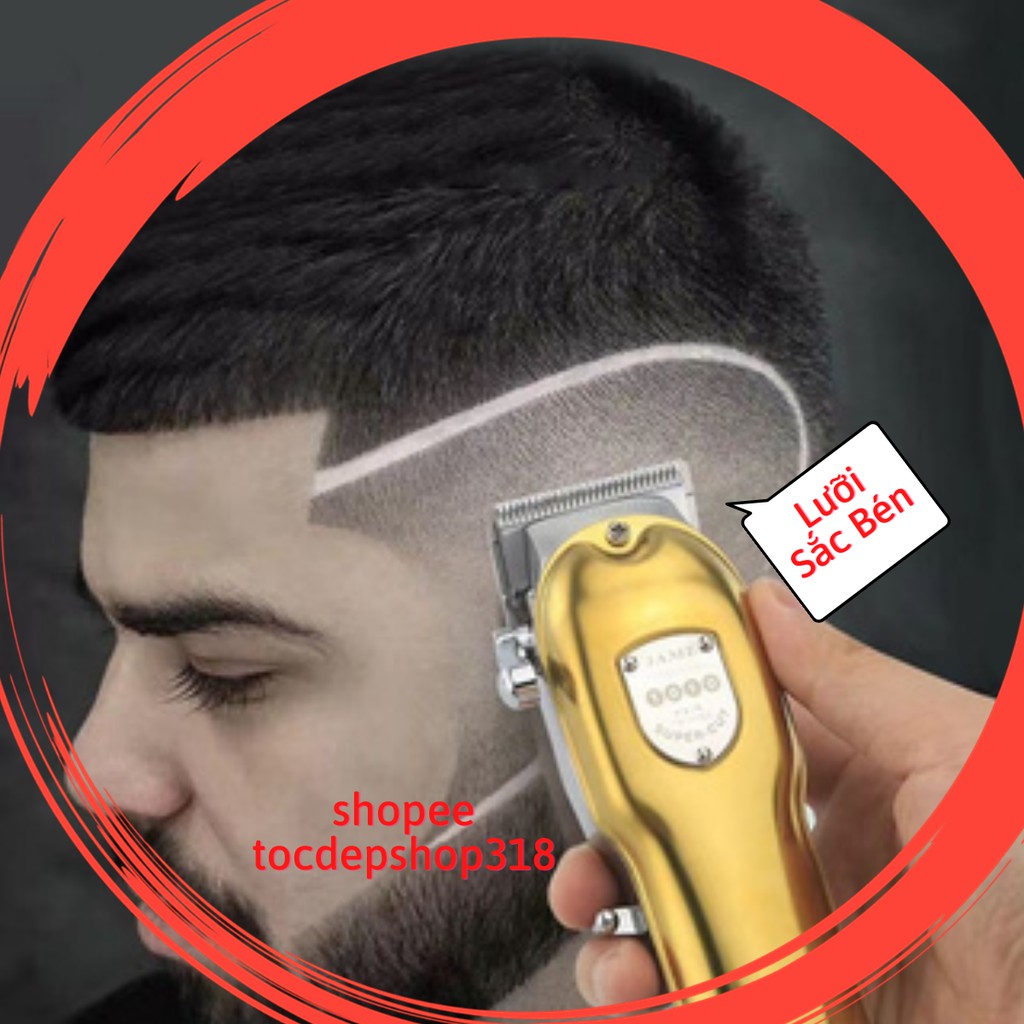 [Free Ship]  Tông đơ JAME 1010 pin trâu, lưỡi bén chuyên dùng salon barber, dùng gia đình cắt tóc bé và người lớn