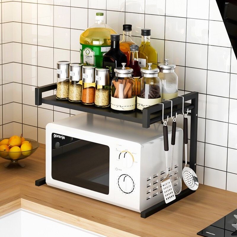 Kệ lò vi sóng Kệ đựng gia vị lò nướng khung thép cứng cáp 3 lớp sơn tĩnh điện M09