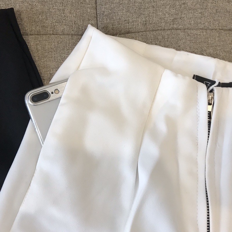 Quần Ống Rộng🌸 Quần Cullotes dáng rộng lưng cao Khóa Trước Không Cúc, Dáng Công Sở So Hot | BigBuy360 - bigbuy360.vn