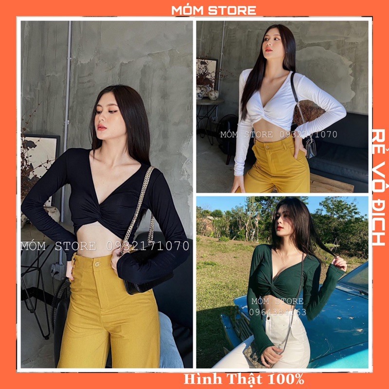 Áo Croptop Xoắn Ngực Siêu Xinh [ẢNH THẬT 100%
