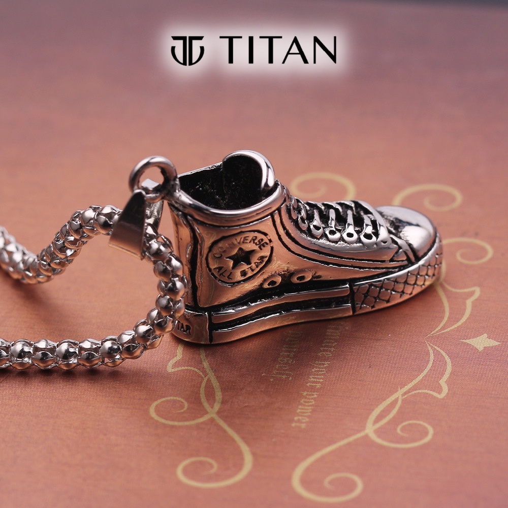 Dây chuyền nam nữ Sneaker, vòng cổ đôi giày thời trang unisex thể thao cá tính màu đẹp như bạc 925, phụ kiện TITAN Shop