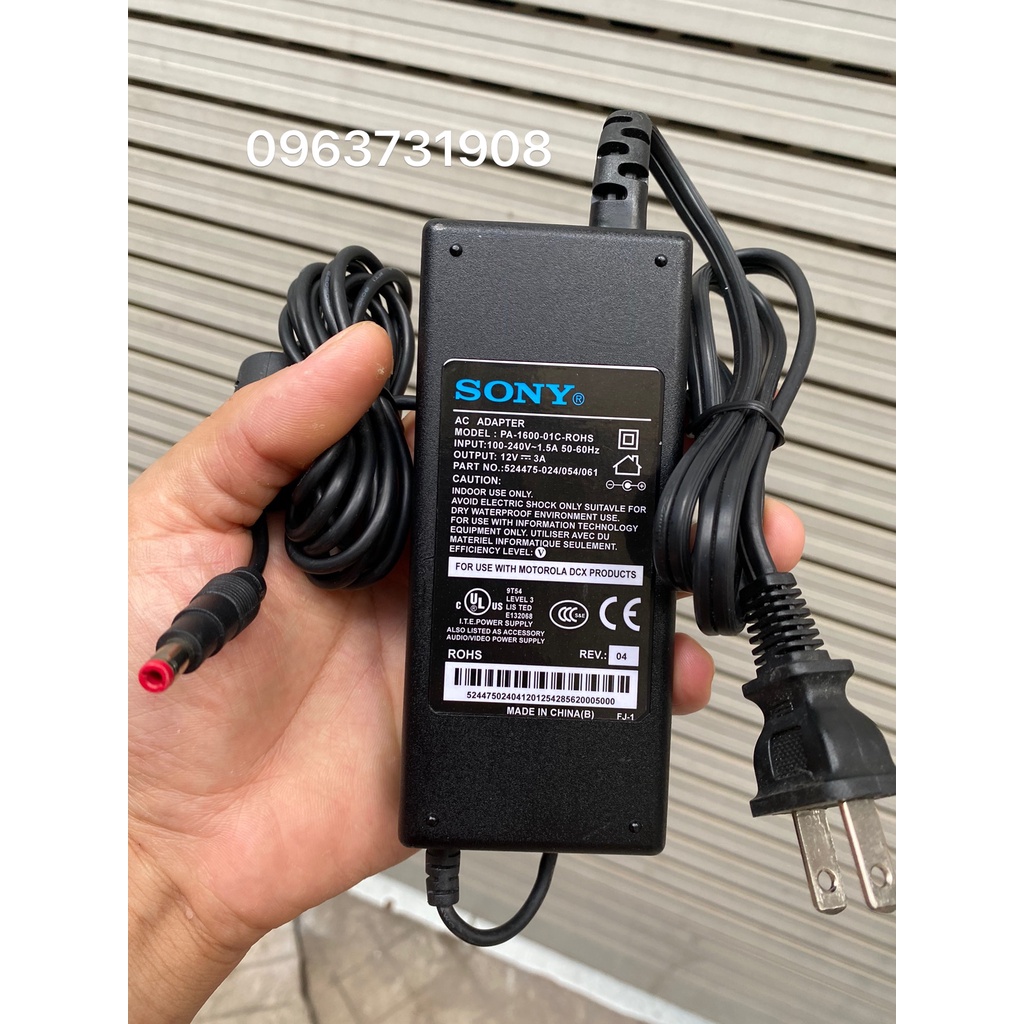 Bộ nguồn 12V 3A chính hãng Sony phân phối