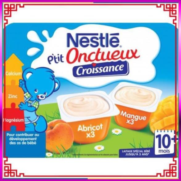 ( Nguyendieplinh )  ( CC2016 ) Sữa chua nguội Nestle Pháp (vỉ 6 hộp x 60gr) (không cần bảo quản lạnh)