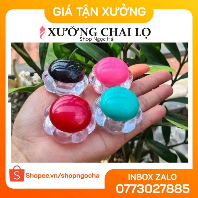 Hũ Chiết Mỹ Phẩm ❤ GIÁ RẺ NHẤT ❤ [Combo 100sp] Hũ chiết mỹ phẩm bông mai 5g đựng kem face, phụ kiện du lịch