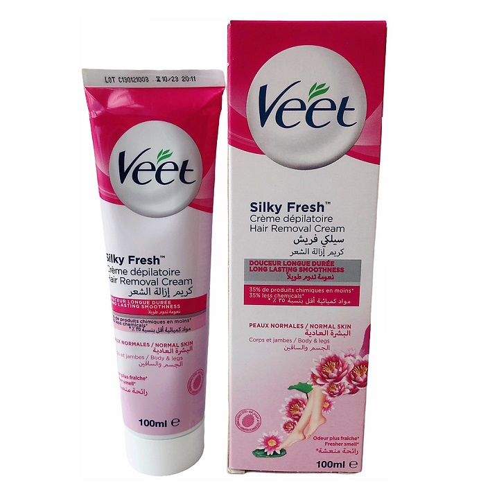 Kem tẩy lông Veet Silky Fresh Hair Removal Cream 100ml bản Pháp