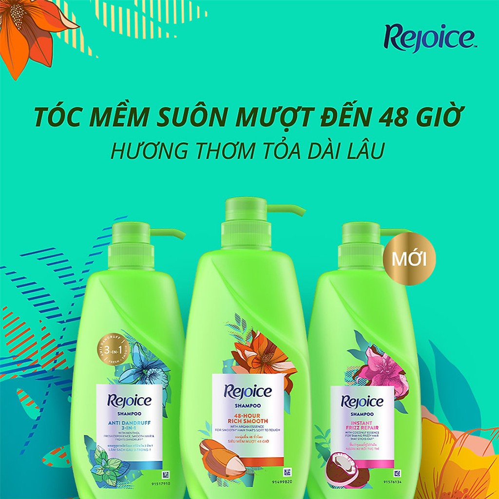 Dầu Gội Rejoice Siêu Mượt  900ml