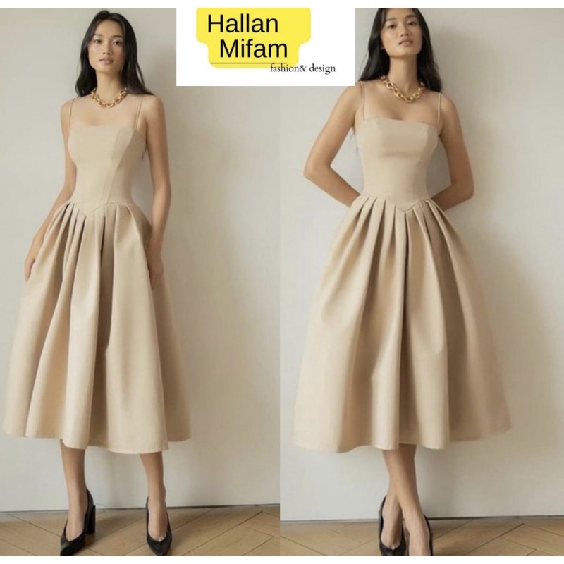 Đầm 2 dây chất Phi Lụa đảm bảo 100% như hình ảnh