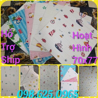 [RẺ VÔ ĐỊCH] ✨XỐP DÁN TƯỜNG 3D HOẠT HÌNH, HỌA TIẾT TRẺ EM CAO CẤP LOẠI 1 CHỐNG NÓNG, CHỐNG THẤM, CÁCH ÂM KHỔ 70X77CM
