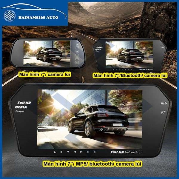 Màn hình hiển thị camera lùi, giải trí MP5, kết nối bluetooth, LCD 7 inch | BigBuy360 - bigbuy360.vn