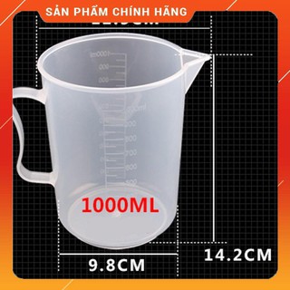 Ca Đong Nhựa Có Vạch Chia Định Lượng 1000ml