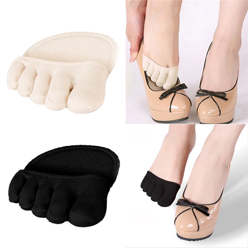 1 Đôi Tất Nửa Bàn Chân Vải Cotton Mềm Cho Nữ
