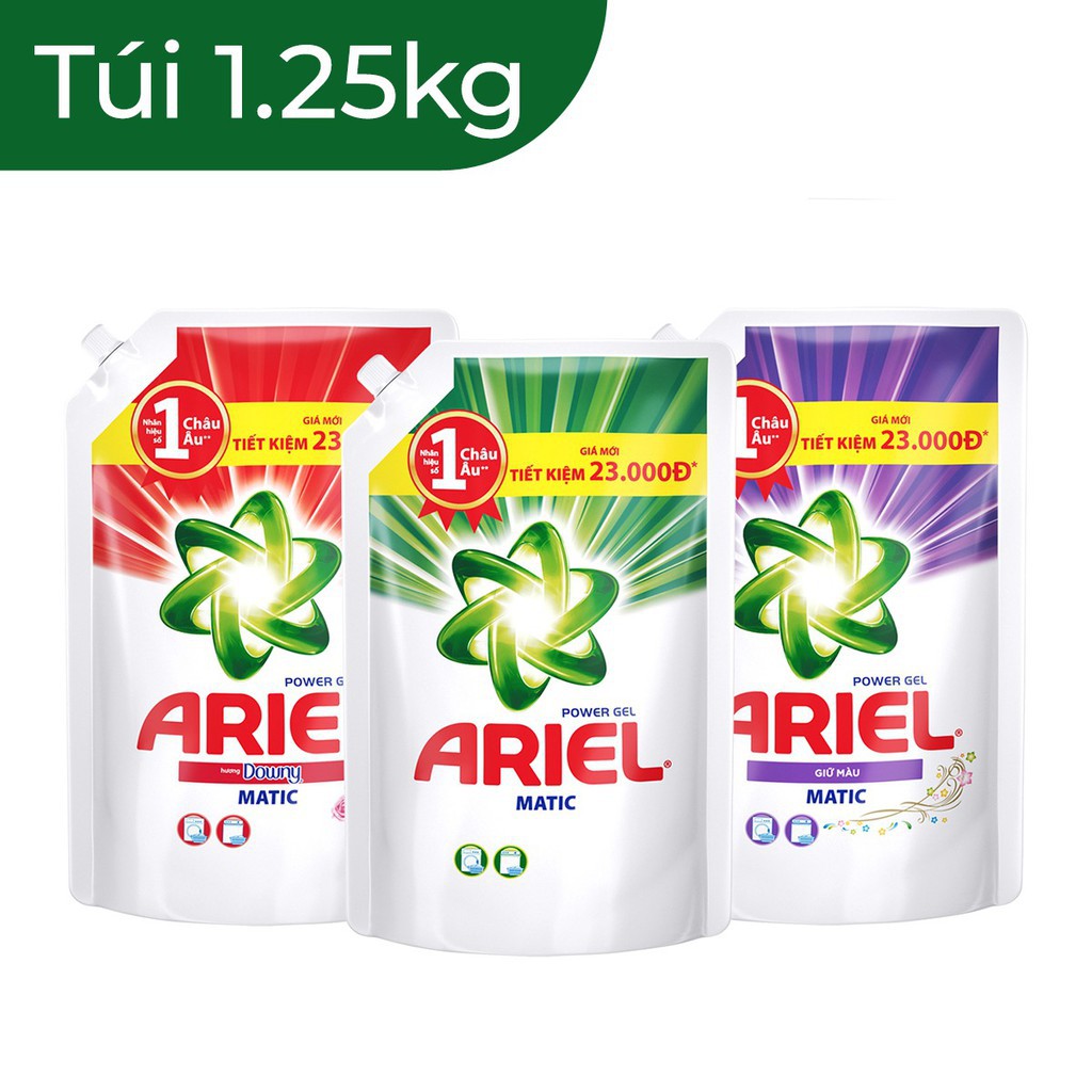 Ariel Matic nước giặt Túi 1.25Kg