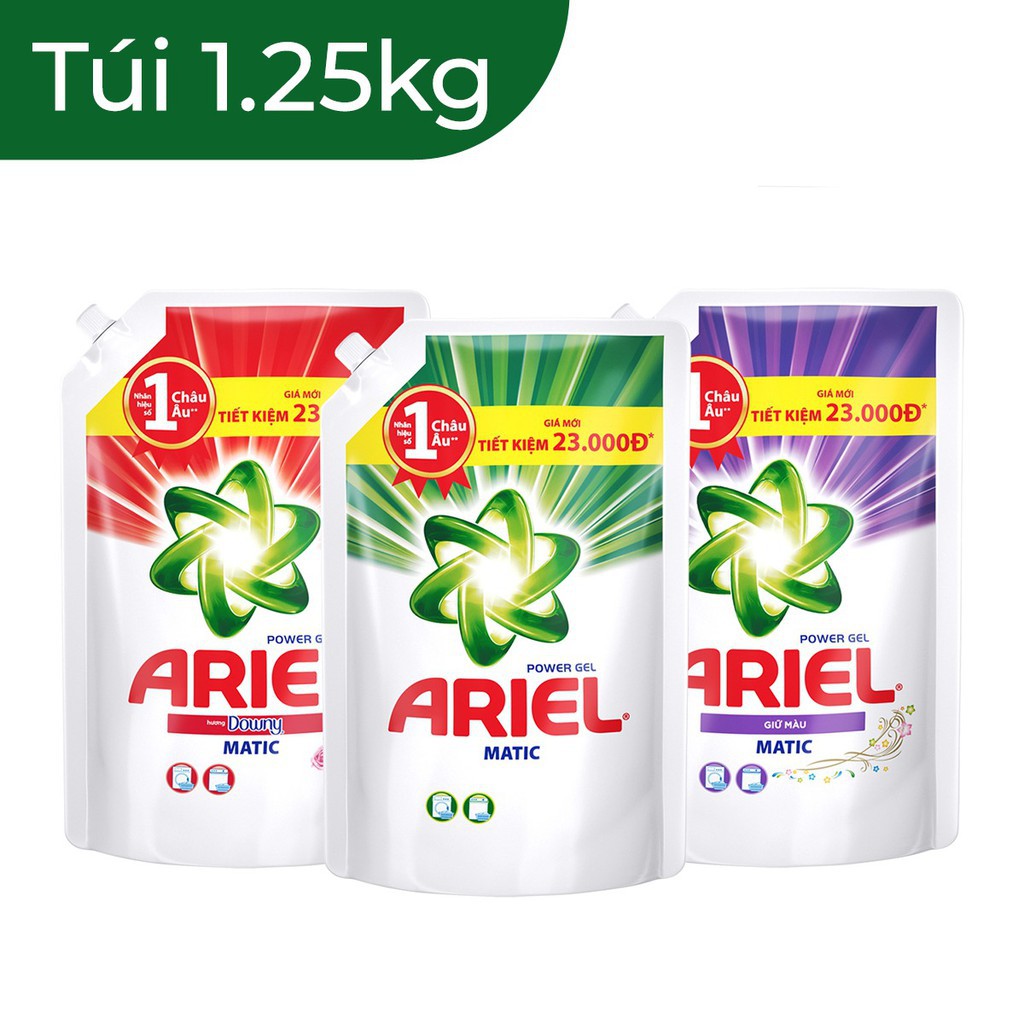 Nước Giặt Ariel Giữ Màu Dạng Túi (1.4Kg)