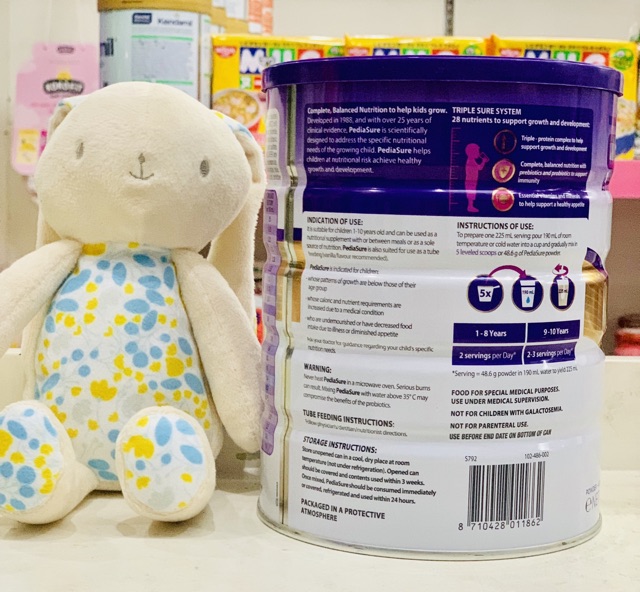 Sập giá sữa pediasure úc nắp tím hộp 850g date 9/2019