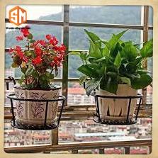Giỏ hoa treo ban công, Chậu hoa, cây cảnh Có Móc Treo, khung thép chắc chắn, sơn tĩnh điện