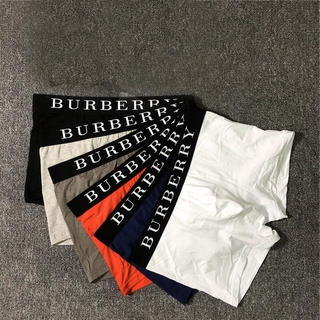 Quần lót boxer BURBERRY bằng cotton thoáng khí màu sắc thời trang cho nam