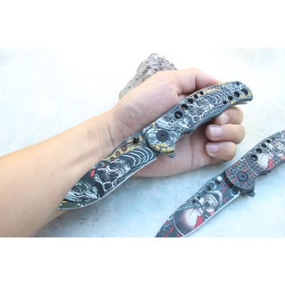 Dao phượt Skull 3D cao cấp siếu sắc nét