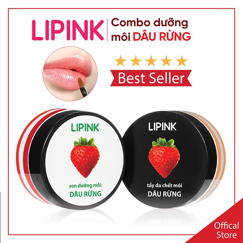 Combo dưỡng môi LIPINK - Son dưỡng môi mềm mịn tự nhiên, Son dưỡng có màu